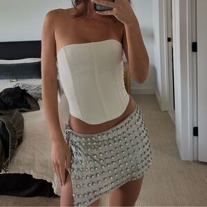 Retrofete Deandra Chainmail Mini Skirt